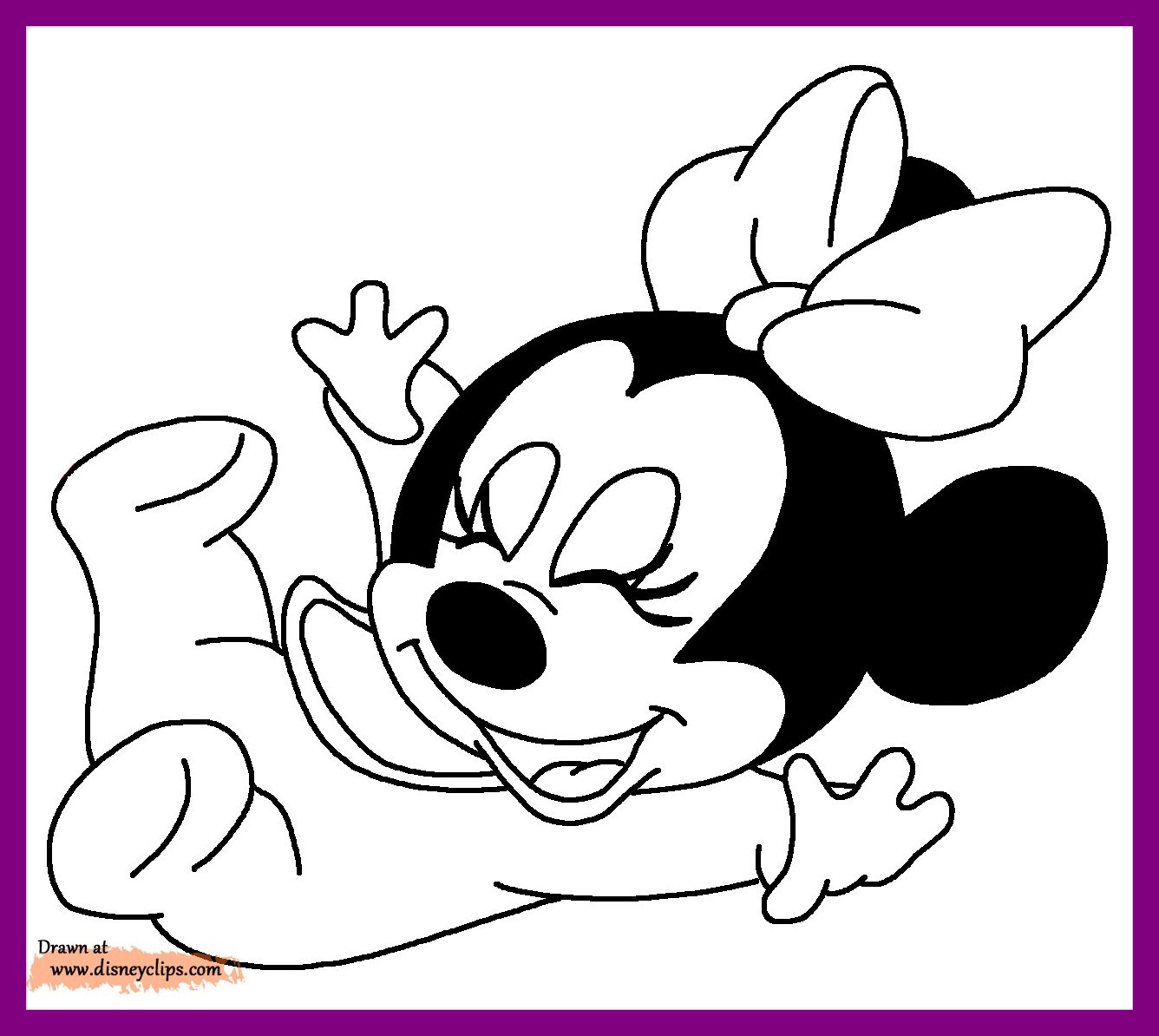 Minnie Christmas Coloring Pages