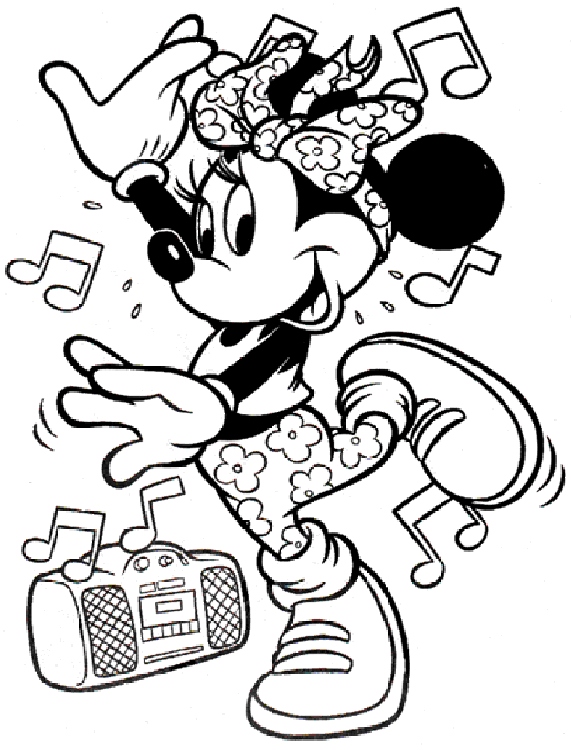 Minnie Coloring Pages