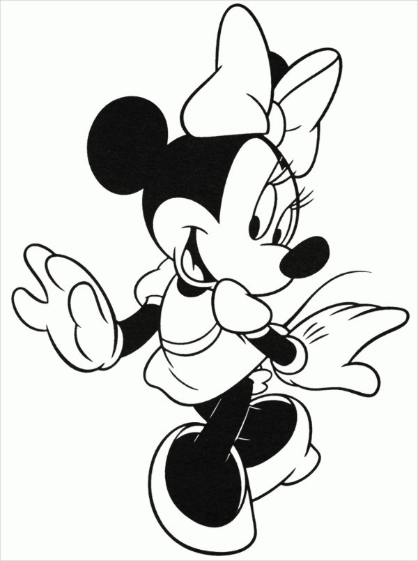 600x804 Minnie Mouse Coloring Pages