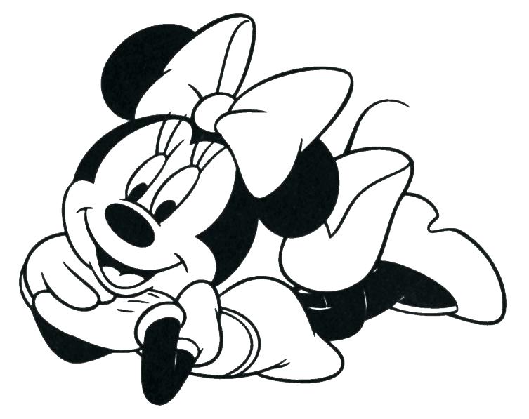753x597 Minnie Mouse Coloring Pages Mouse Printable Coloring Pages