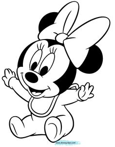 236x301 Baby Minnie Mouse Coloring Pages Party Ideas