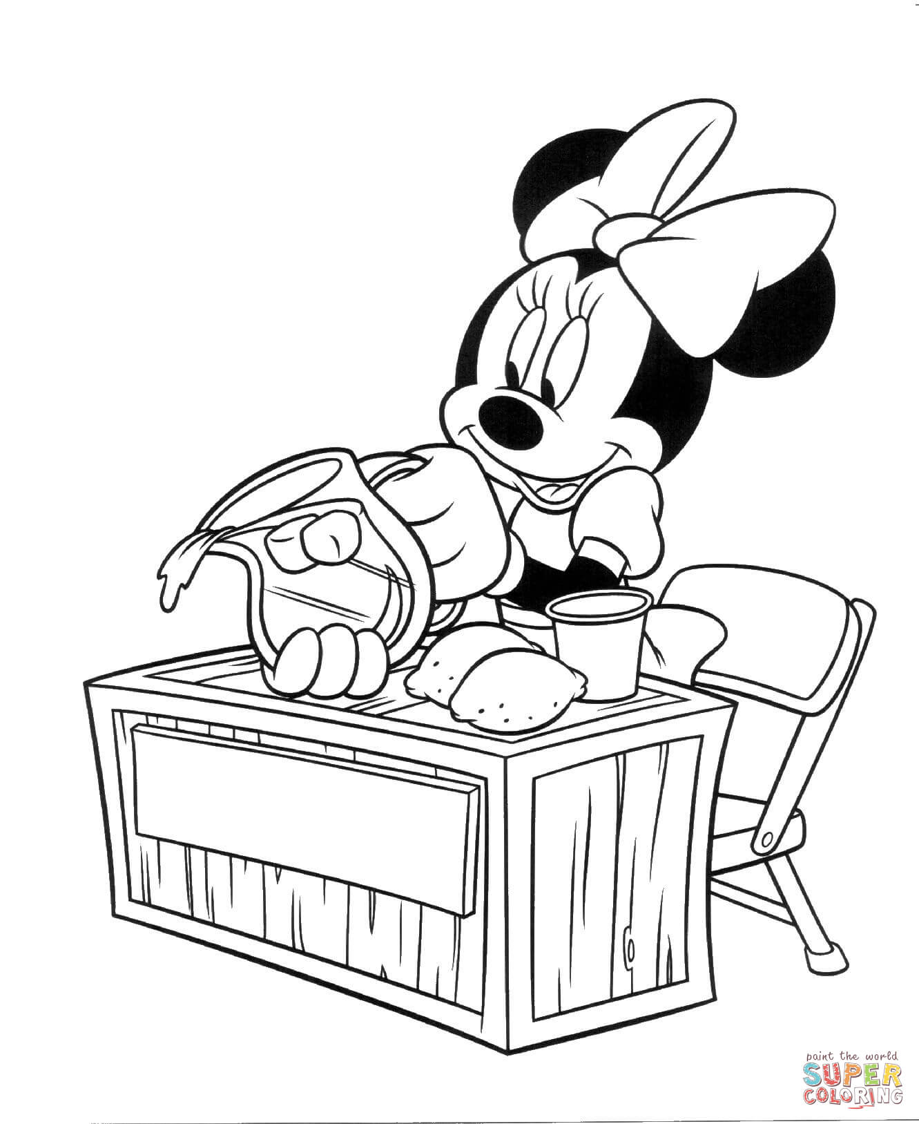 1331x1627 Minnie Mouse Coloring Pages Free Coloring Pages Mini Mouse