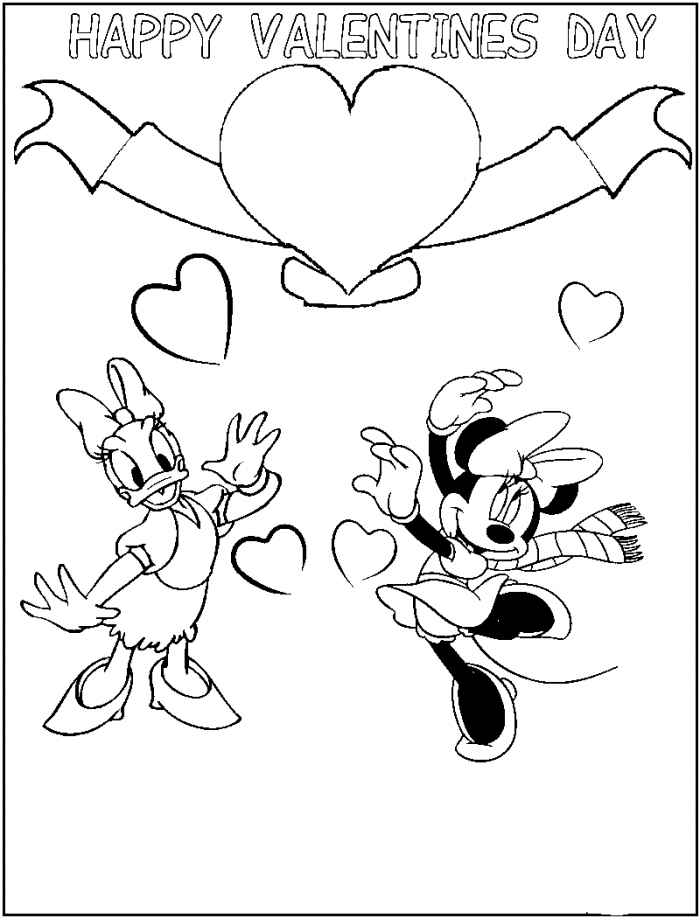 Minnie Mouse And Daisy Duck Coloring Pages