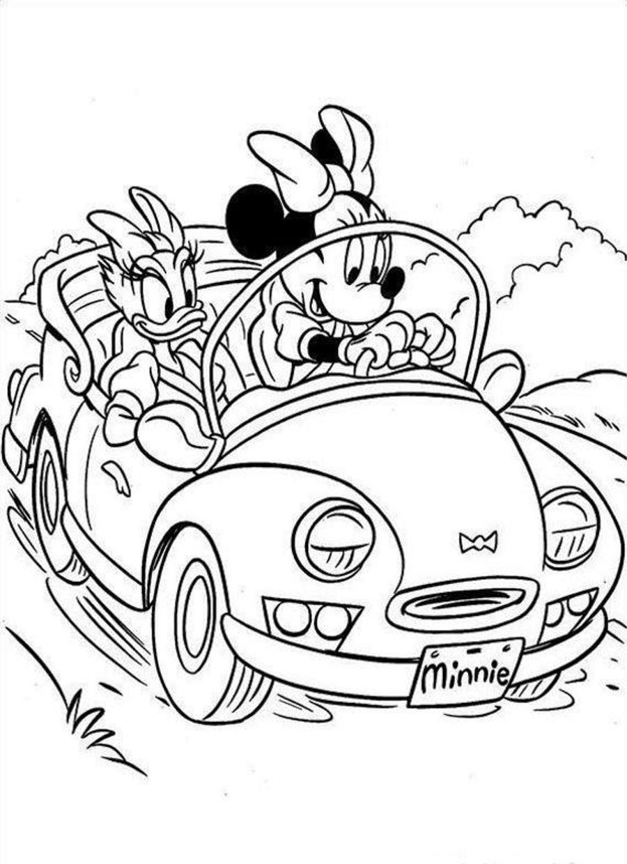 900x1240 Coloring Pages Wonderful Minnie Mouse To Color And Daisy Duck