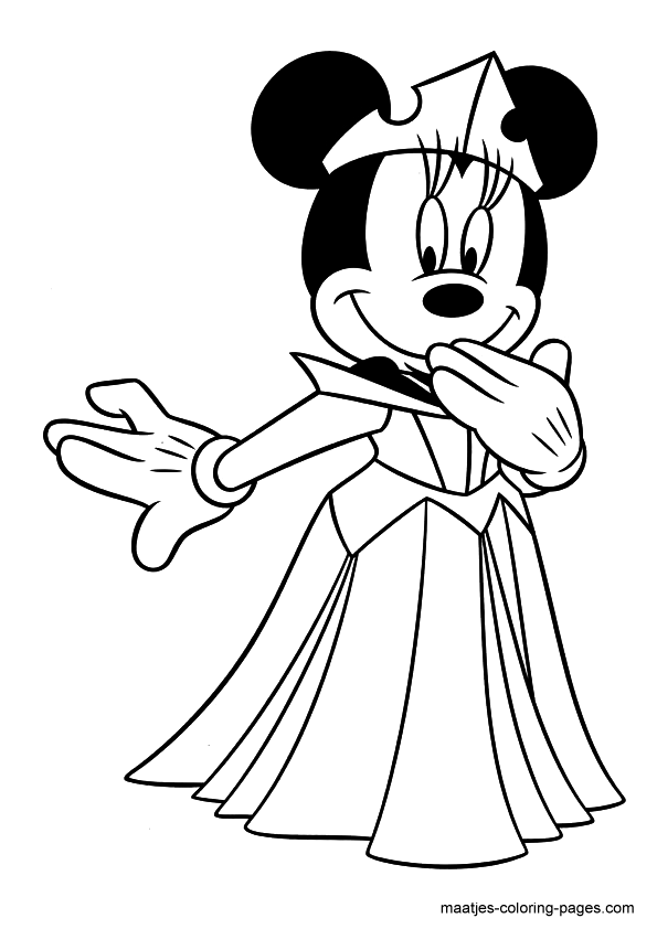 595x842 Minnie Mouse Coloring Pages