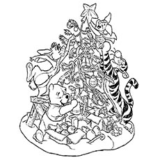 230x230 Top 20 Free Printable Disney Christmas Coloring Pages Online