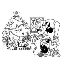 230x230 Top 25 Free Printable Cute Minnie Mouse Coloring Pages Online