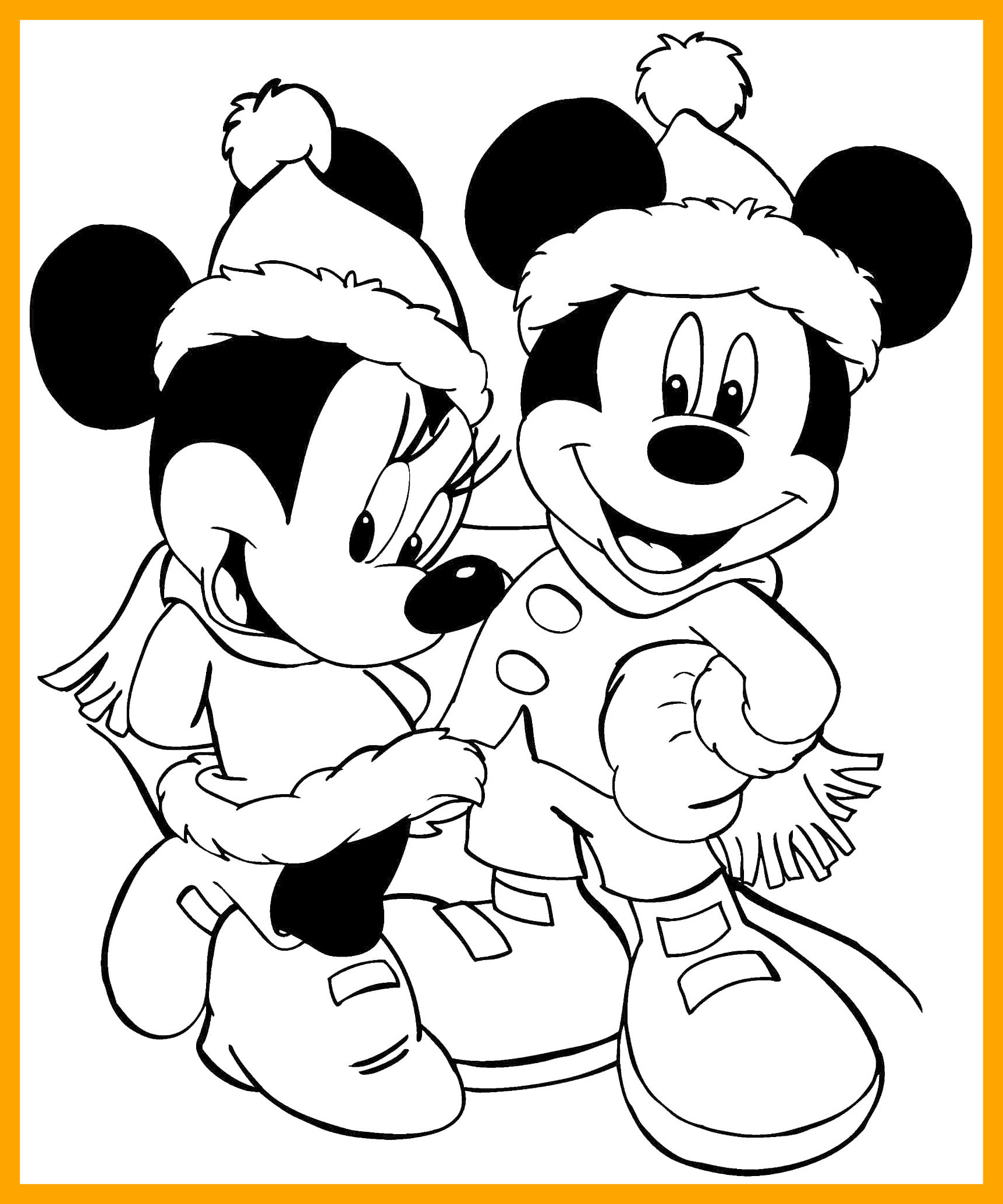 1723x2068 Best Minnie Mouse Printables Disney Christmas Coloring For Pages