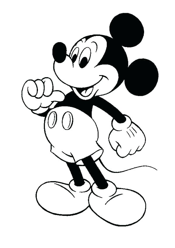 600x849 Free Printable Mickey Mouse Coloring Pages Mickey Mouse Clubhouse