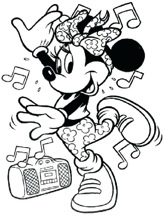 571x750 Free Printable Minnie Mouse Coloring Pages
