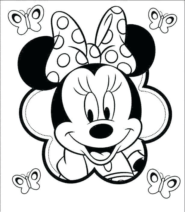 615x705 Minnie Coloring Page