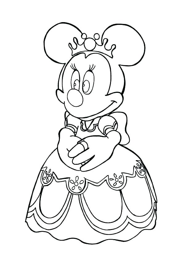600x849 Baby Minnie Mouse Colouring Pictures Coloring Pages For Kids