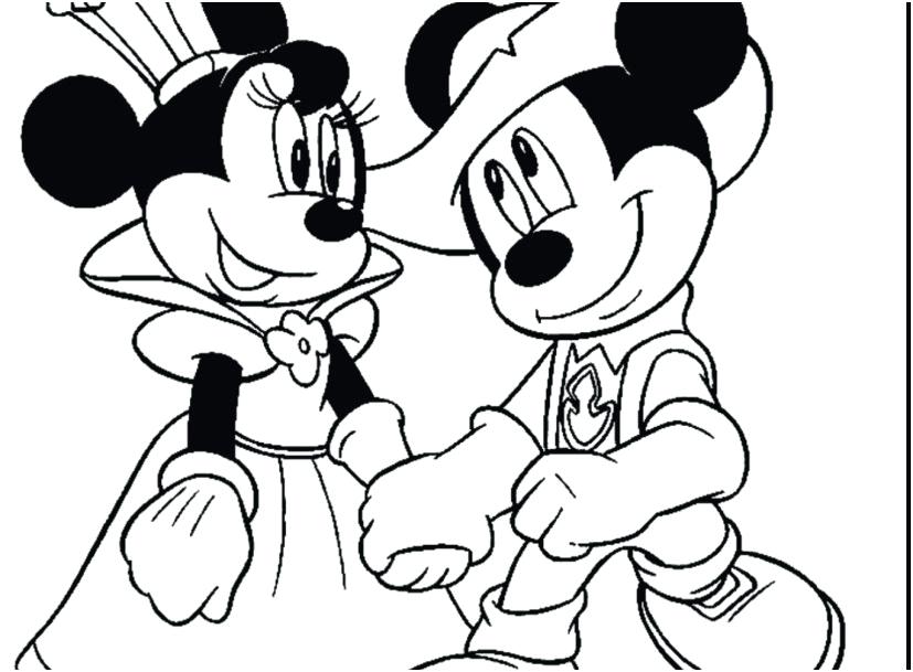 827x609 Minnie Mouse Coloring Pages To Print