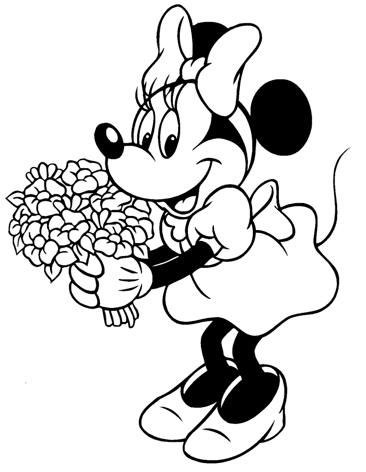 1239x1600 Mickey And Minnie Mouse Coloring Pages Download