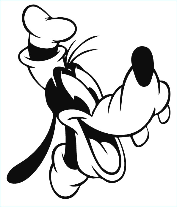 595x694 Minnie Mouse Face Coloring Pages