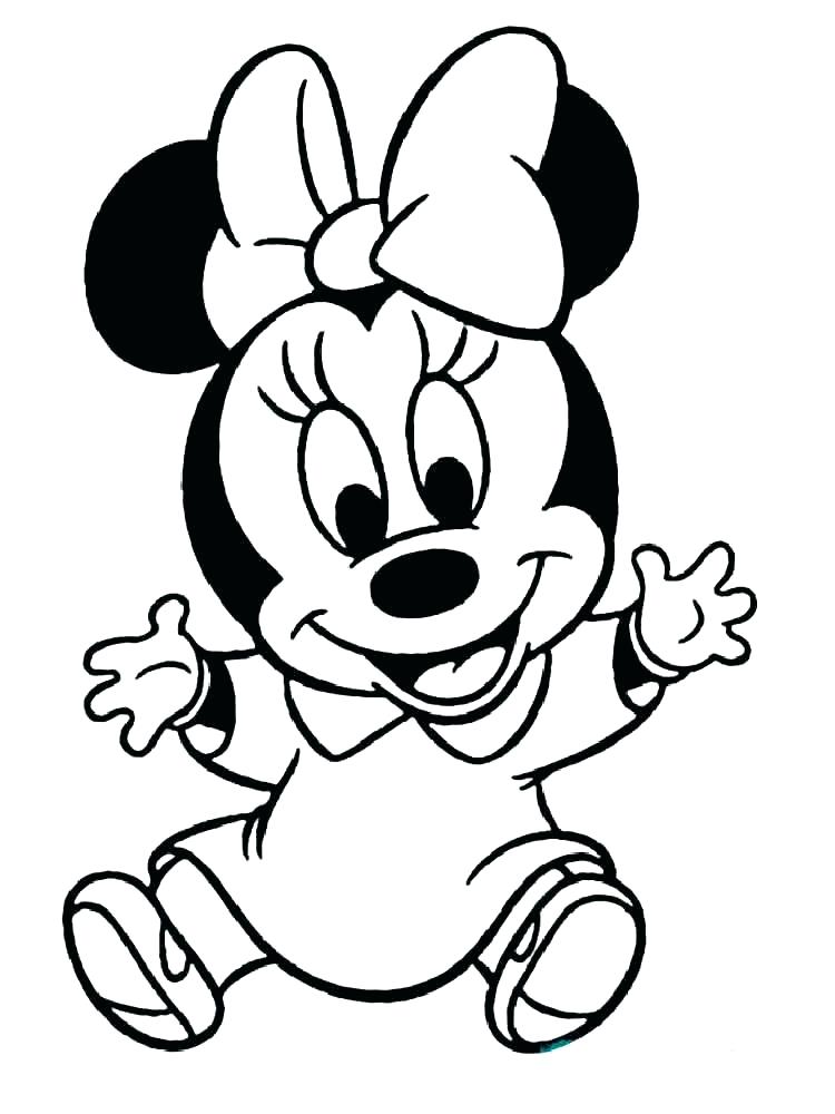 750x1000 Minnie Mouse Face Coloring Pages Mickey Mouse Coloring Book Pages