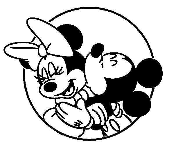606x529 Mickey Mouse And Minnie In The Kiss Mickey Mouse Amp Minnie