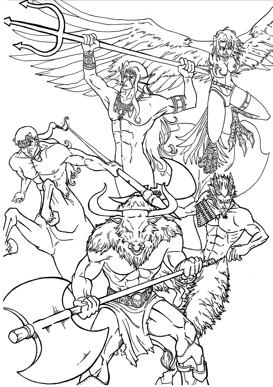 900x1273 Greek Mythology Coloring Pages