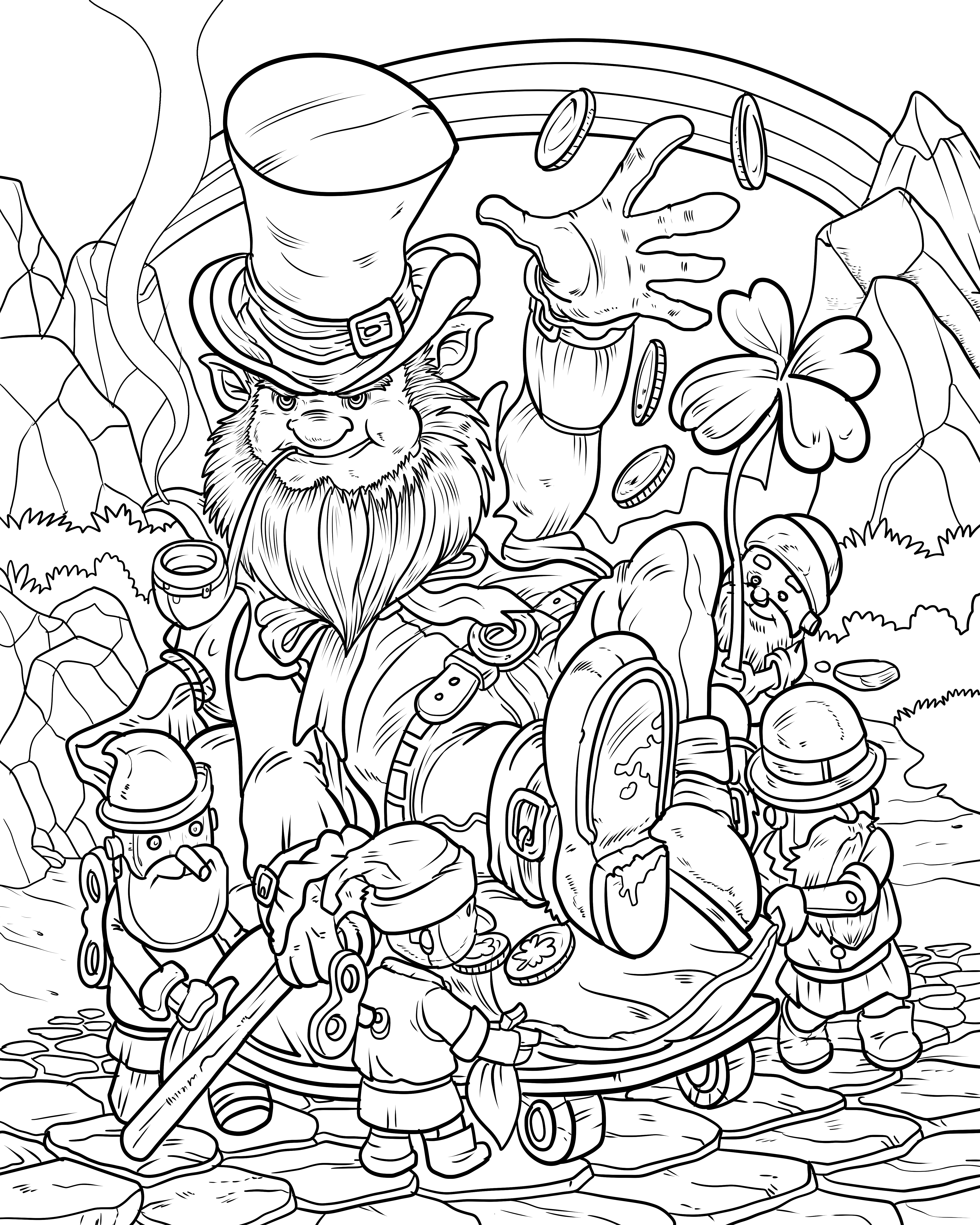 4800x6000 Mythological Life Adult Coloring Books Nathaniel Wake Publishing