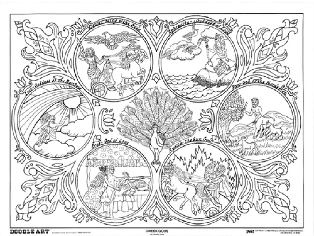 1024x768 Theseus And The Minotaur Coloring Pages Colouring Free Staggering
