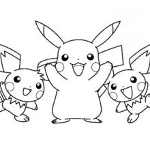 220x220 Pikachu And Friends Coloring Pages