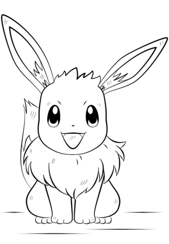 333x480 Eevee Coloring Page On Pages To Print