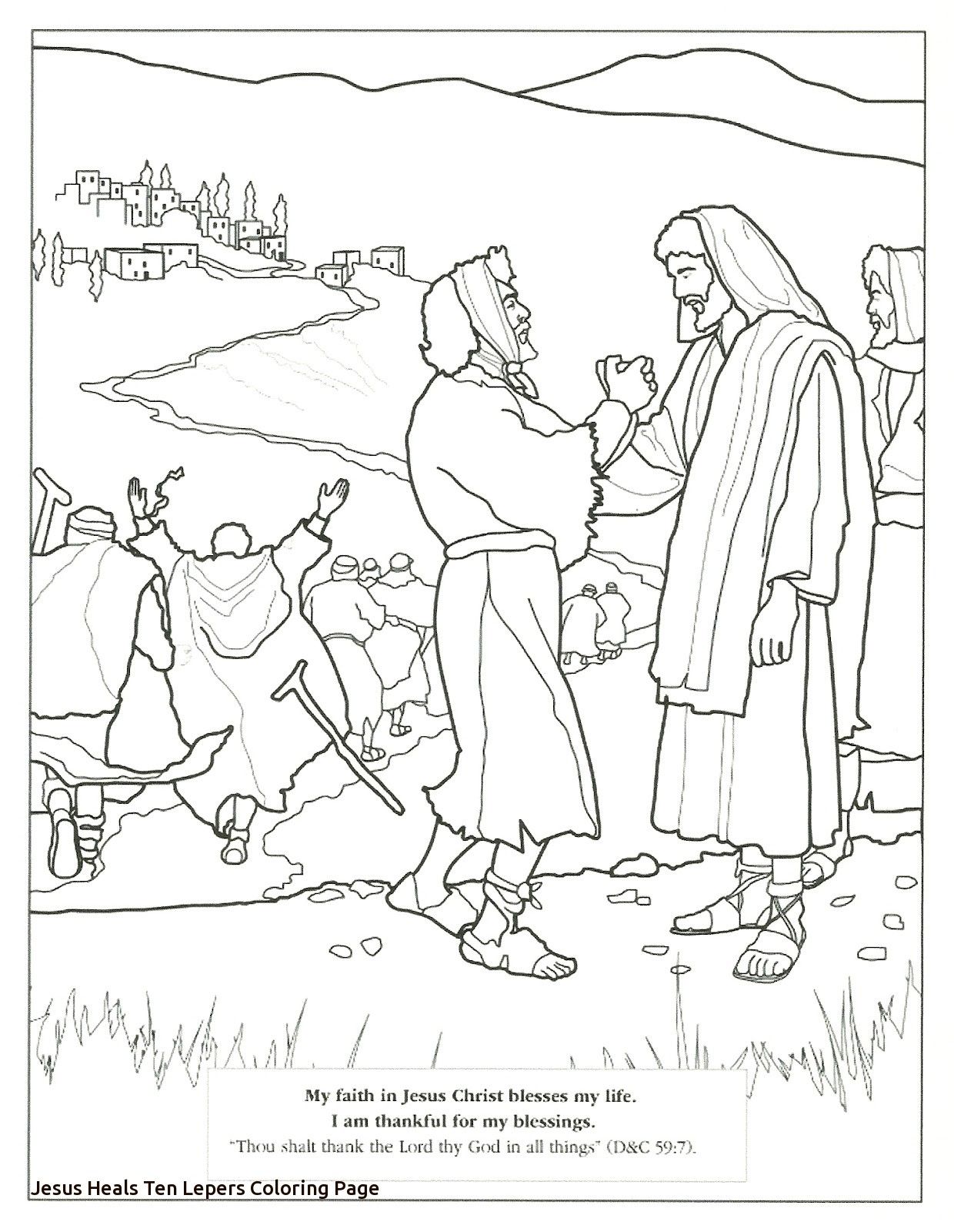 1240x1600 Inspiring Miracles Of Jesus Coloring Pages Heals Ten Lepers Pic