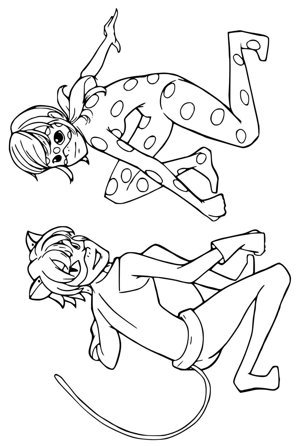 1024x1494 Coloring Page Miraculous Tales Of Ladybug And Cat Noir Miraculous