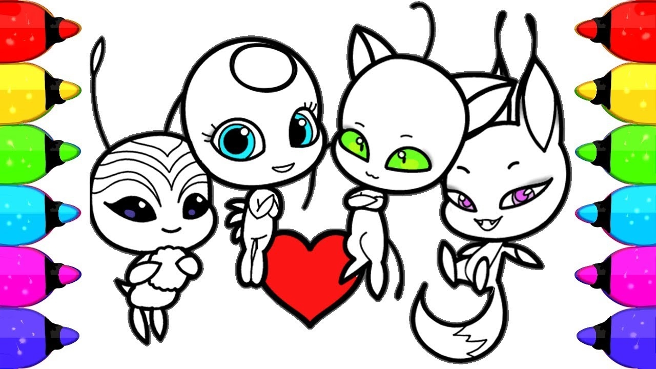 1280x720 Fresh Miraculous Ladybug Chat Noir Kwami Coloring Pages Design