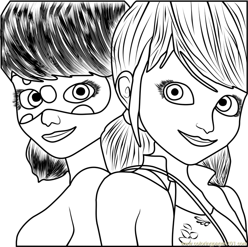 800x798 Ladybug And Cat Noir Coloring Pages Ladybug And Cat Noir Coloring