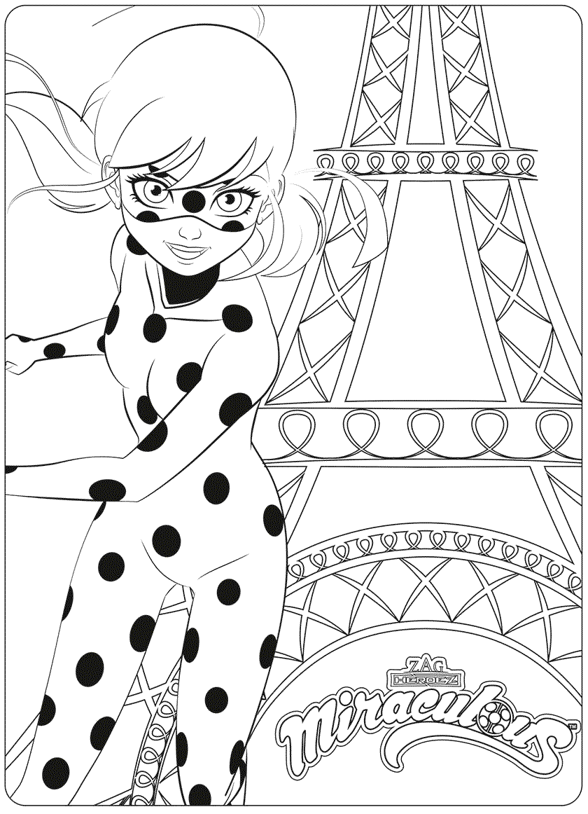 840x1162 Miraculous Ladybug And Cat Noir Coloring Page