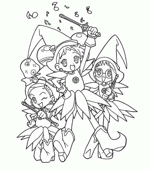 600x686 Miraculous World Of Magical Doremi Coloring Pages Batch Coloring