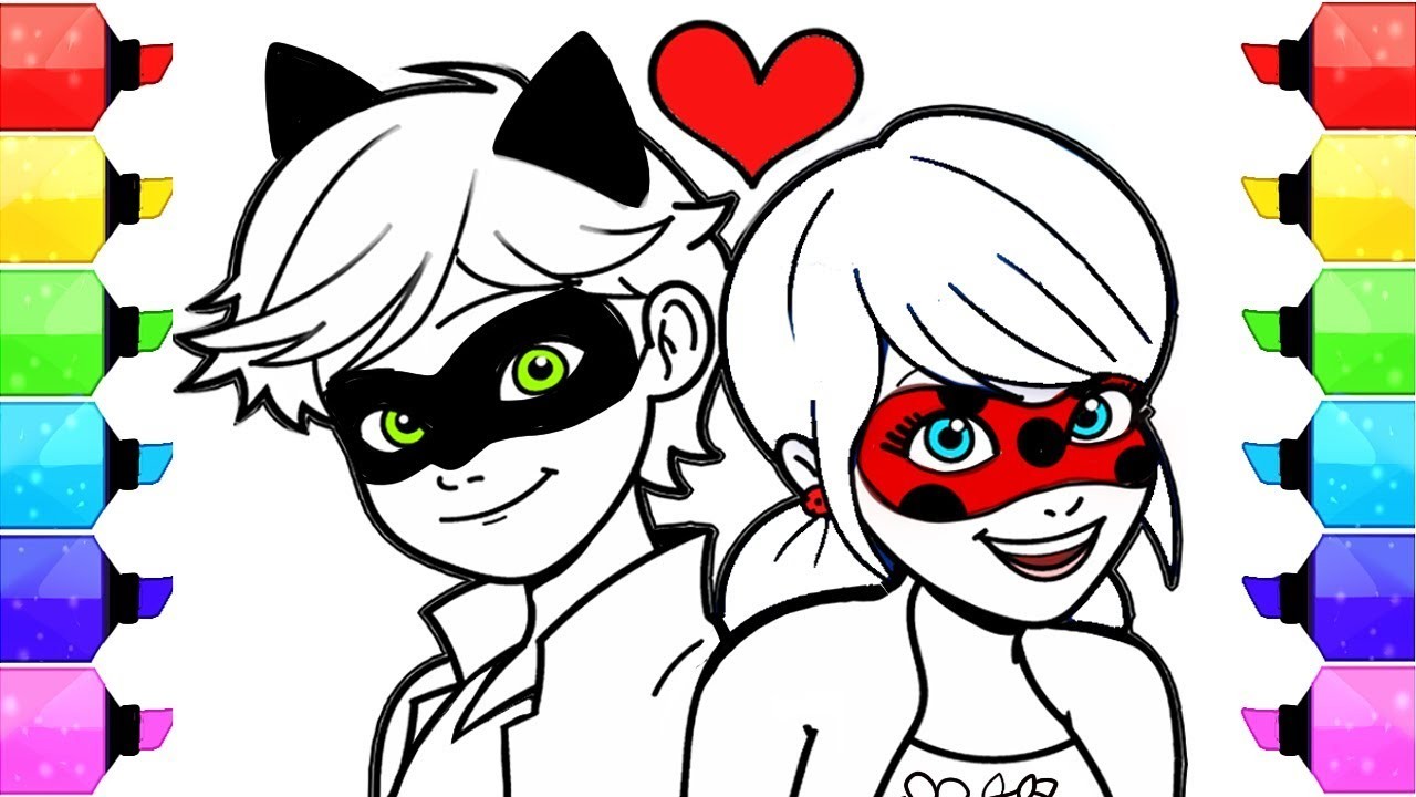1280x720 Cartoon Ladybug Coloring Pages Copy Miraculous Ladybug Coloring