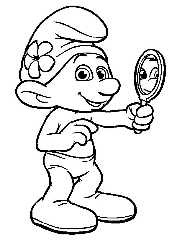 Mirror Coloring Page