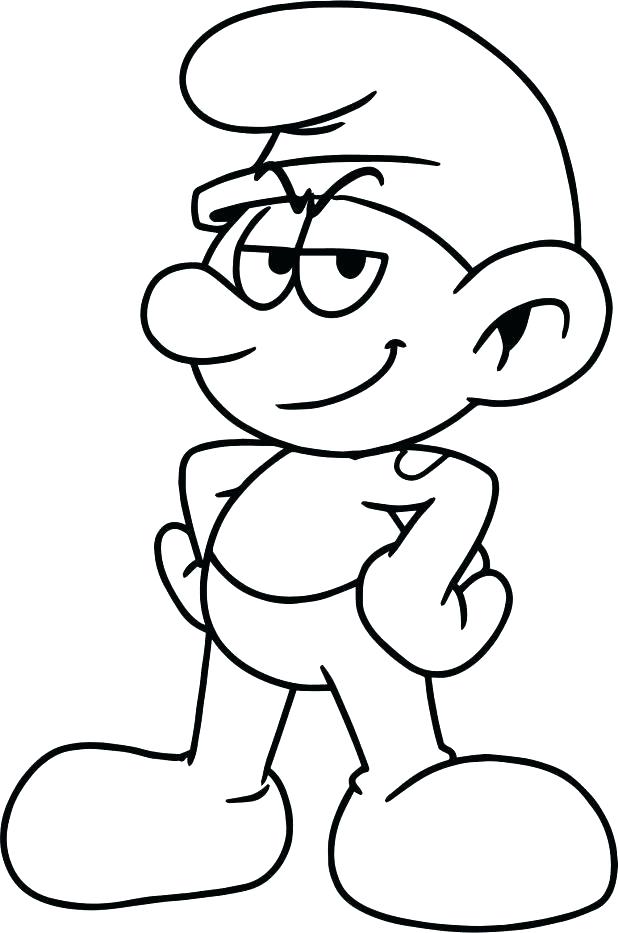618x933 Smurf Coloring Pages Vanity Smurf The Mirror Coloring Pages