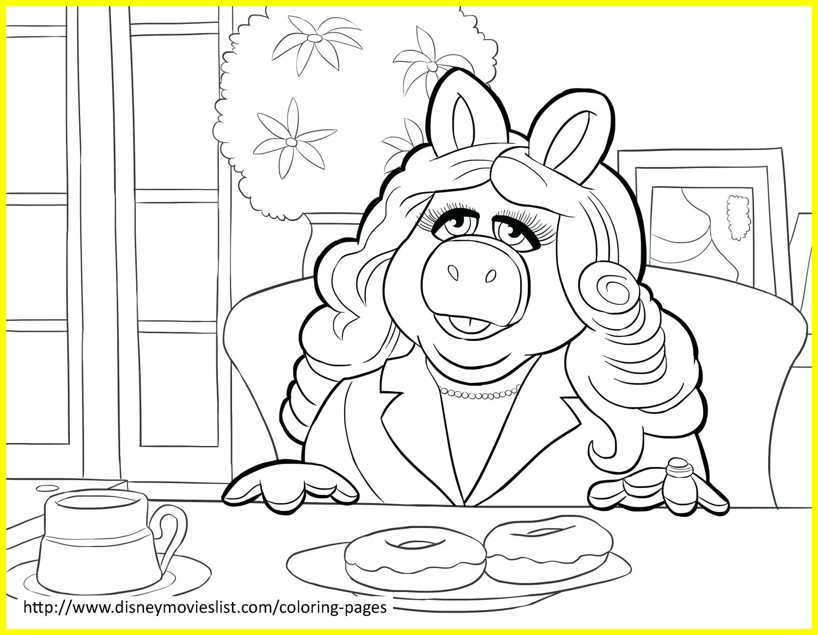 1675x1300 Marvelous Miss Piggy Coloring Pages Prixducommerce Kermit And Pics