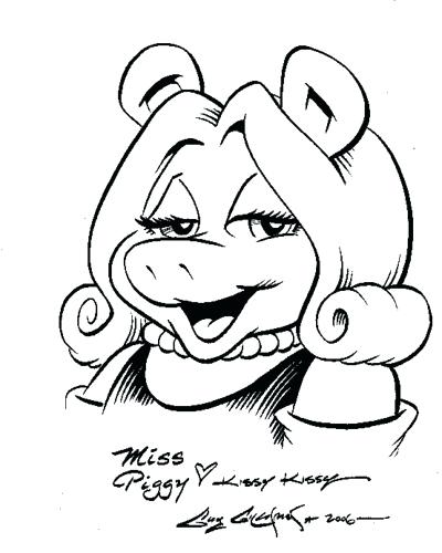 400x500 Miss Piggy Coloring Pages Best Photos Of Miss Piggy Coloring