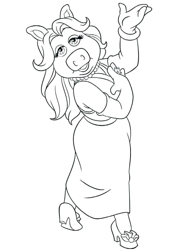 600x840 Miss Piggy Coloring Pages Piggy Coloring Pages Miss Piggy Coloring