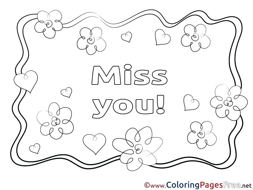 878x659 I Miss You Coloring Pages Extraordinary Printable Large Size