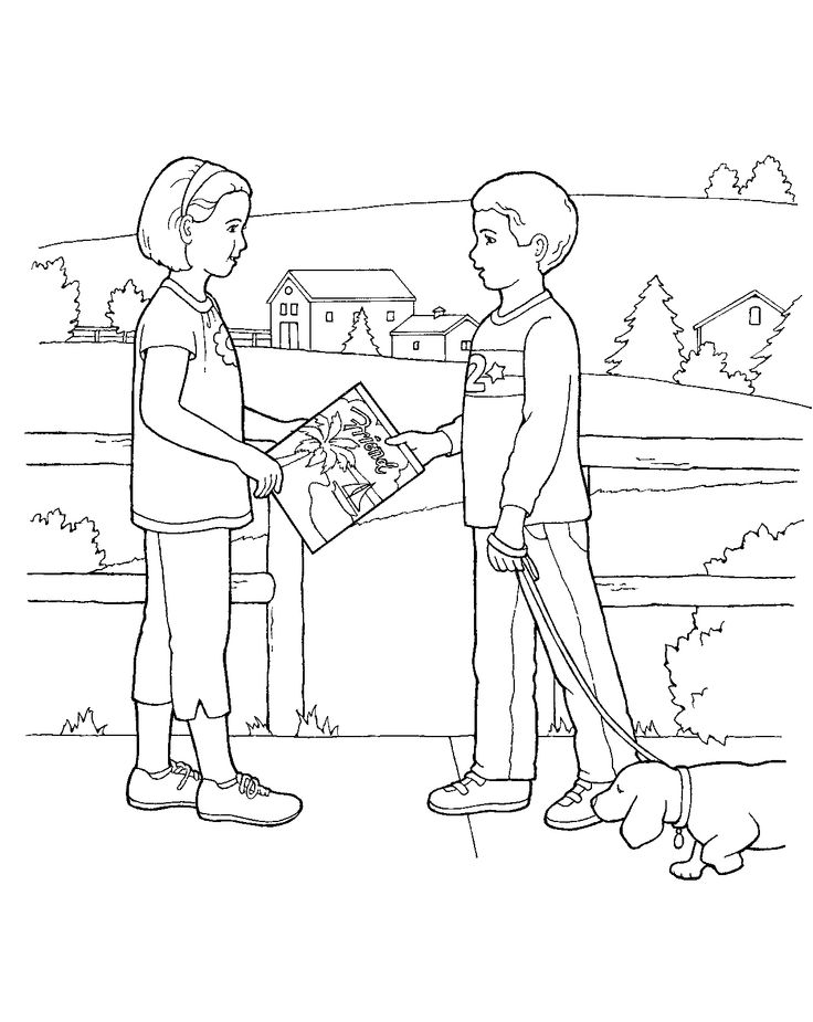 Missionary Coloring Pages