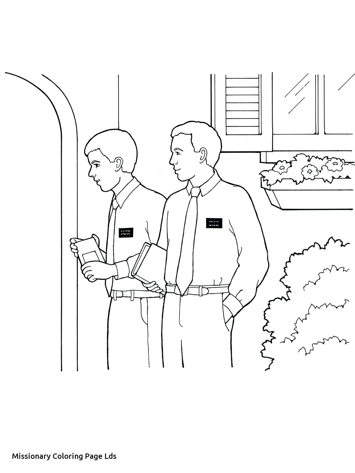 1200x1600 Missionary Cool Lds Coloring Page Free Pages
