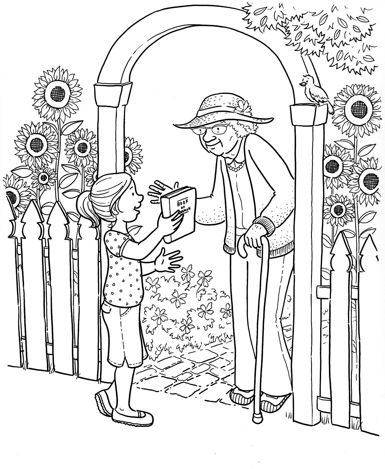 1312x1600 Amazing Sharing The Book Of Mormon Lds Missionary Coloring Page