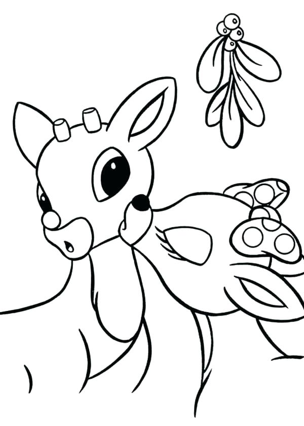600x840 Mistletoe Coloring Page Mistletoe Coloring Pages Kiss The Red