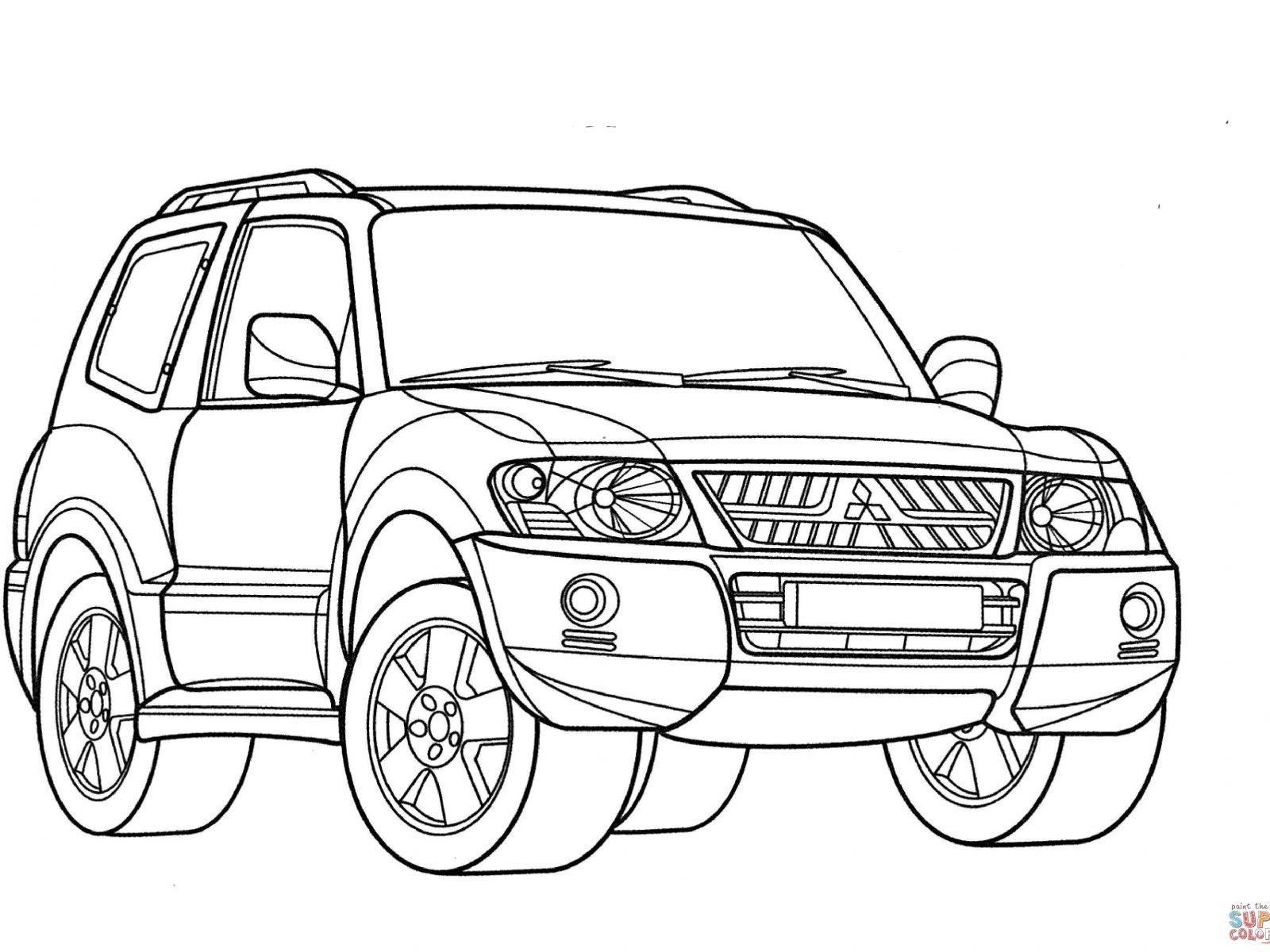 1600x1200 Super Car Mitsubishi Pajero Coloring Page Luxury Mitsubishi