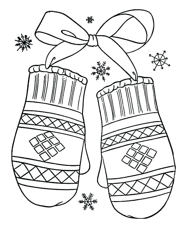600x738 The Mitten Coloring Page Mitten Coloring Sheet Drawing Mittens