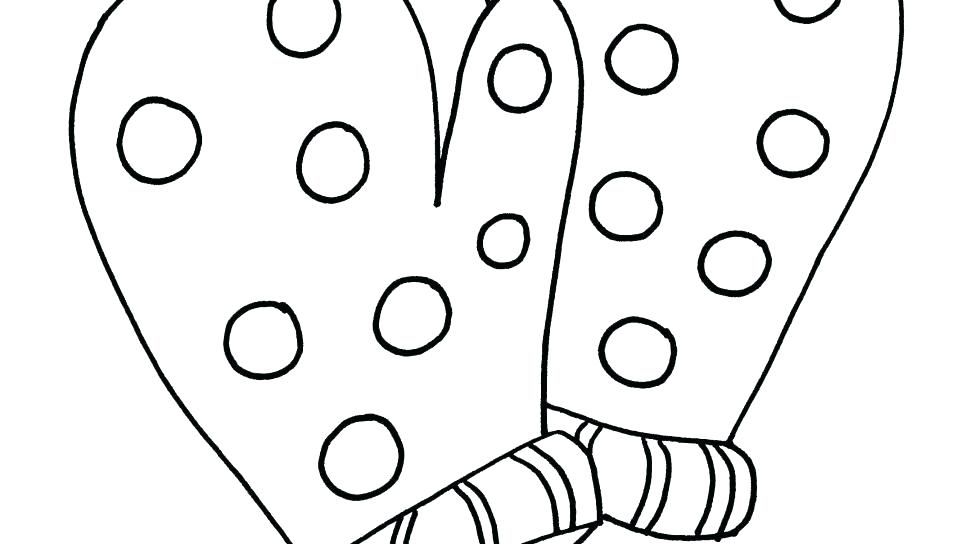 960x544 Mitten Coloring Page Blank Mitten Coloring Page Draw On Line