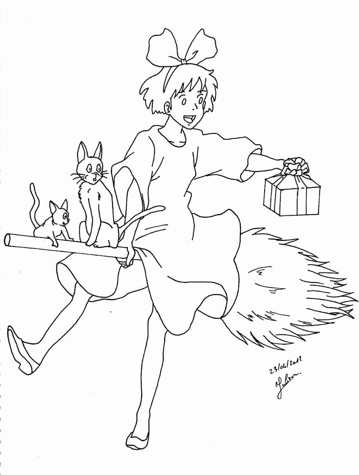 1211x1600 Doodle Totoro For Chloe Doodling Art Coloring Pages At Studio
