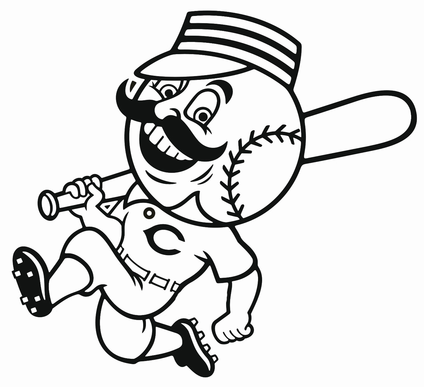 1354x1236 Mlb Baseball Mascots Coloring Pages