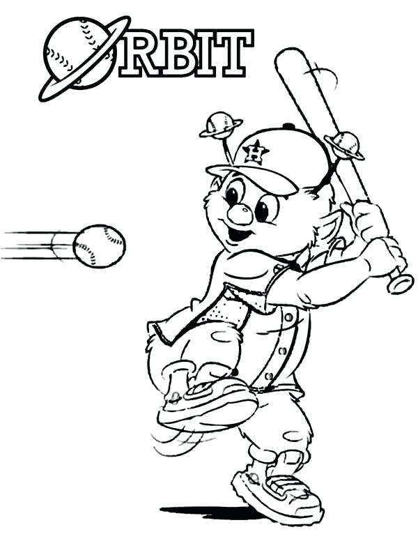 600x776 Mlb Coloring Pages X Mlb Coloring Pages Mascot