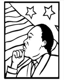 260x325 Martin Luther King Jr Coloring Page